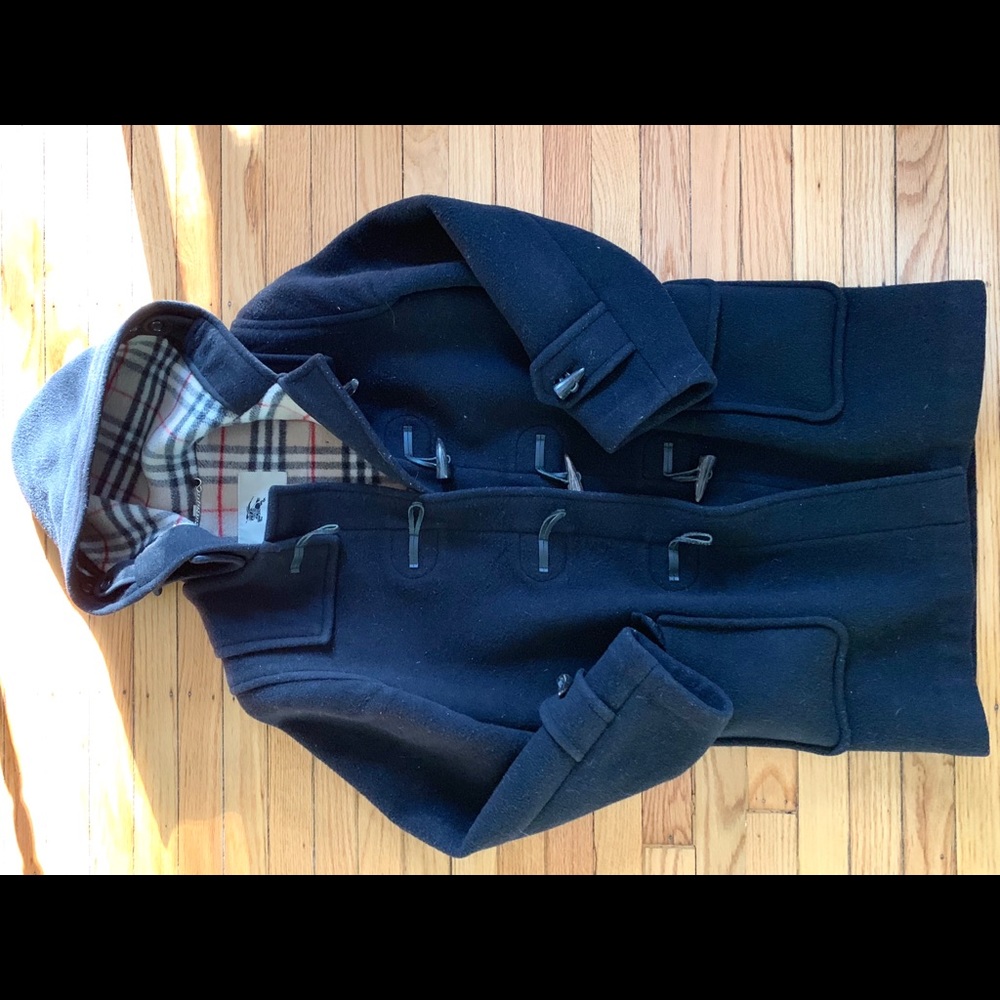 Burberry duffel navy coat size small - Picture 3 of 8